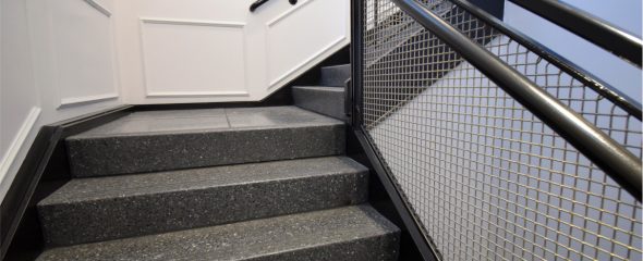 Fire Department Terrazzo stair treads